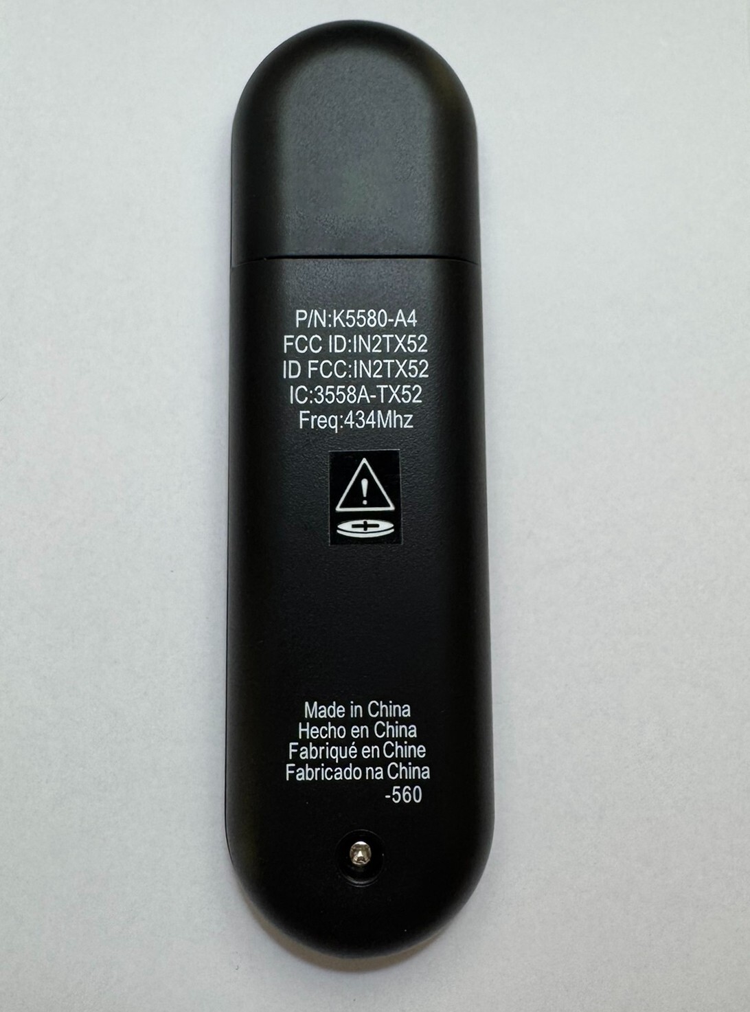 Hunter Fan - Replacement Handheld Ceiling Fan Remote Control - Black - K5580-A4