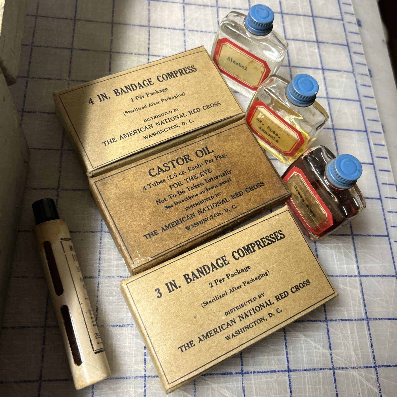 Vintage First Aid Kit for Emergency Use Only Medical Vintage