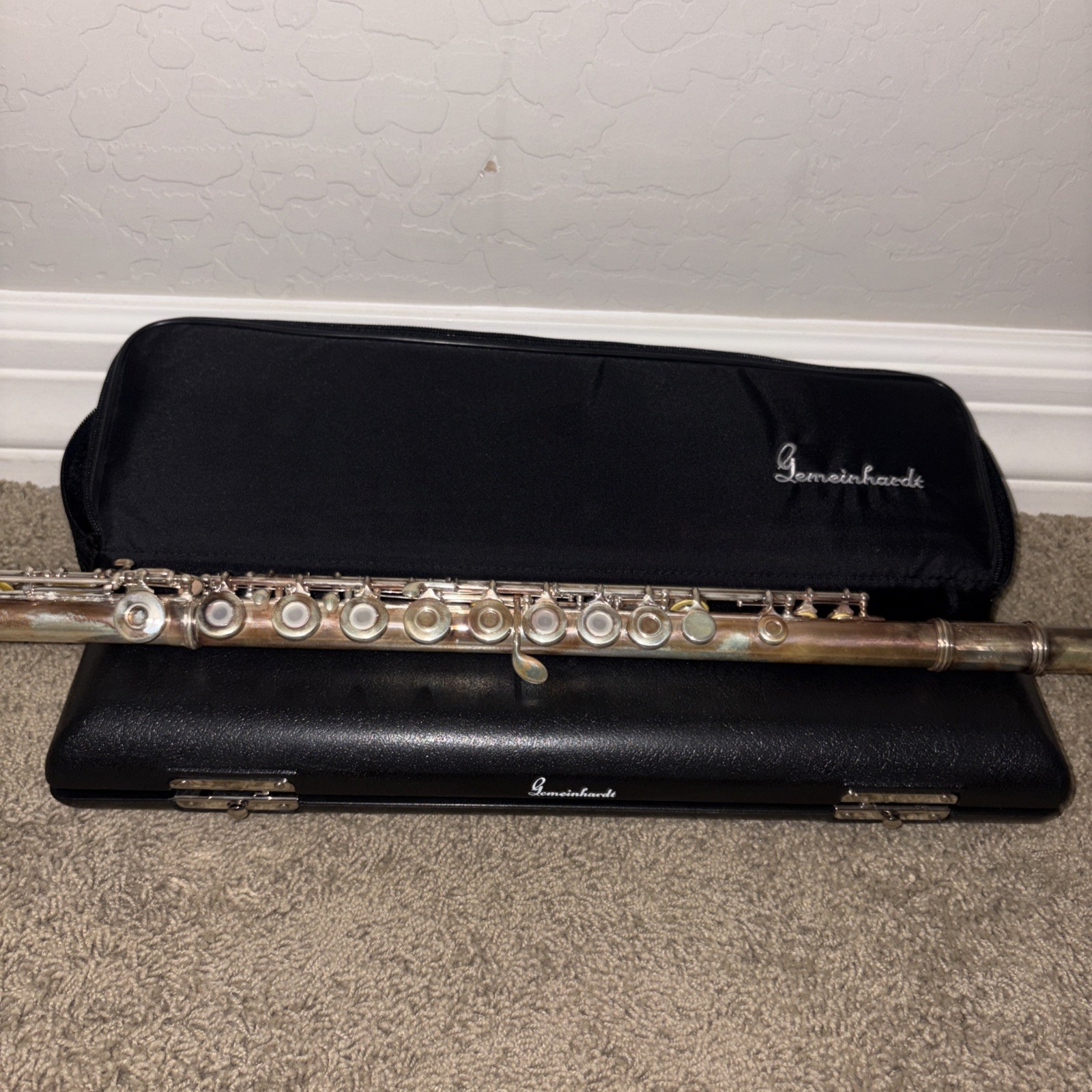 Vintage Gemeinhardt 3B Intermediate Flute Open Hole Inline G J1 Headjoint USA