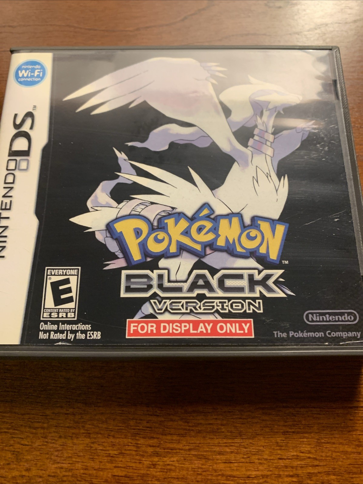 Pokemon Black Version Nintendo DS Replacement Case ONLY No Game - For Display