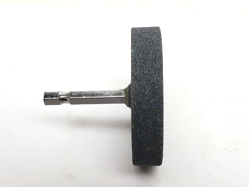 Grinding Stone Wheel 2-1/2" Dia x 1/2" - ( 1/4" Hex Shank Drill Bit Attachment)