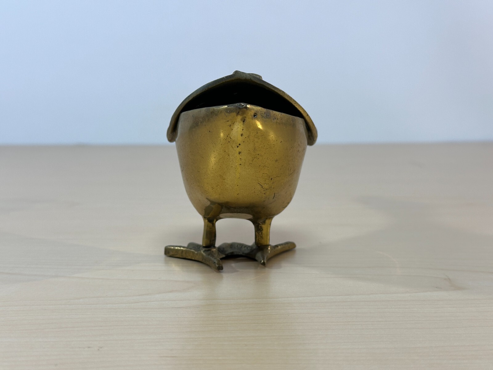 Brass Goose Duck Trinket Dish, Removable Wings, Boyd Jewelers RARE