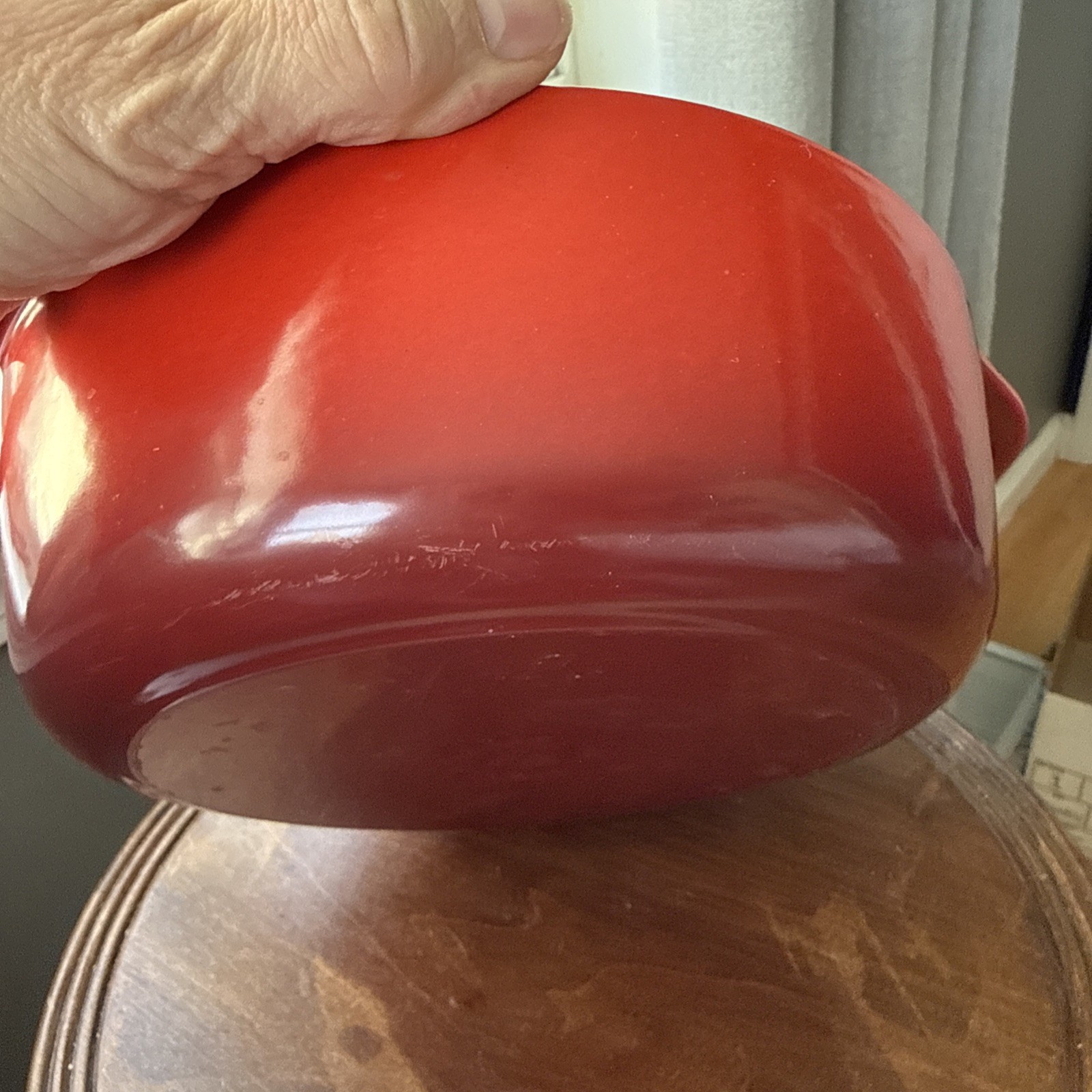 Le Creuset Signature Enameled Cast Iron Dutch Oven in the red 'Cerise' color