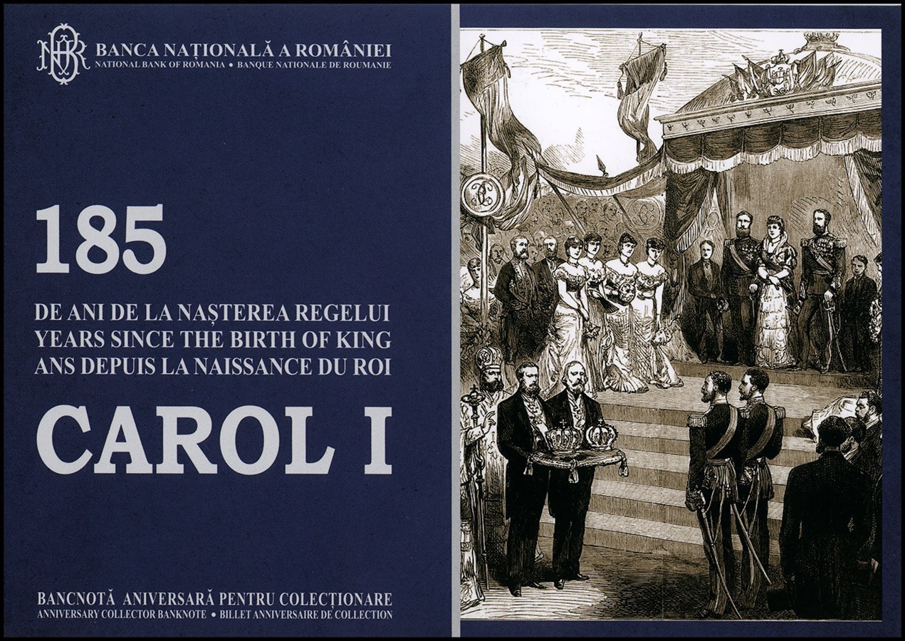 Romania 100 Lei, 2024, P-127, UNC Commemorative Polymer, w/ Folder and Envelope