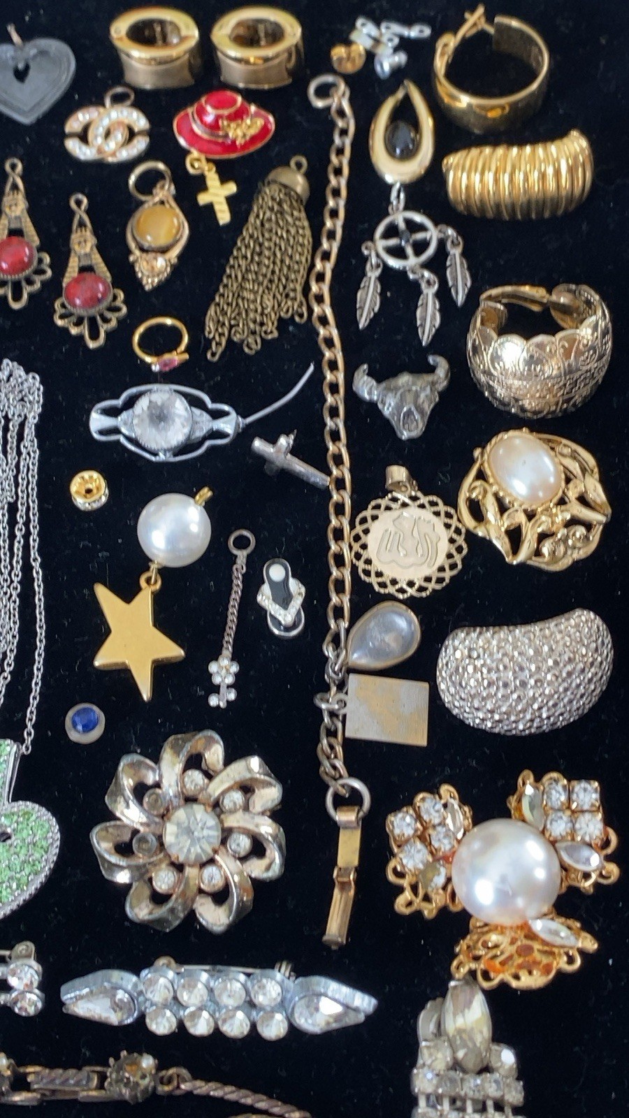 Vintage Jewelry Repair Lot ~ Crafts Repurpose Broken Missing Parts ~ Unique Item