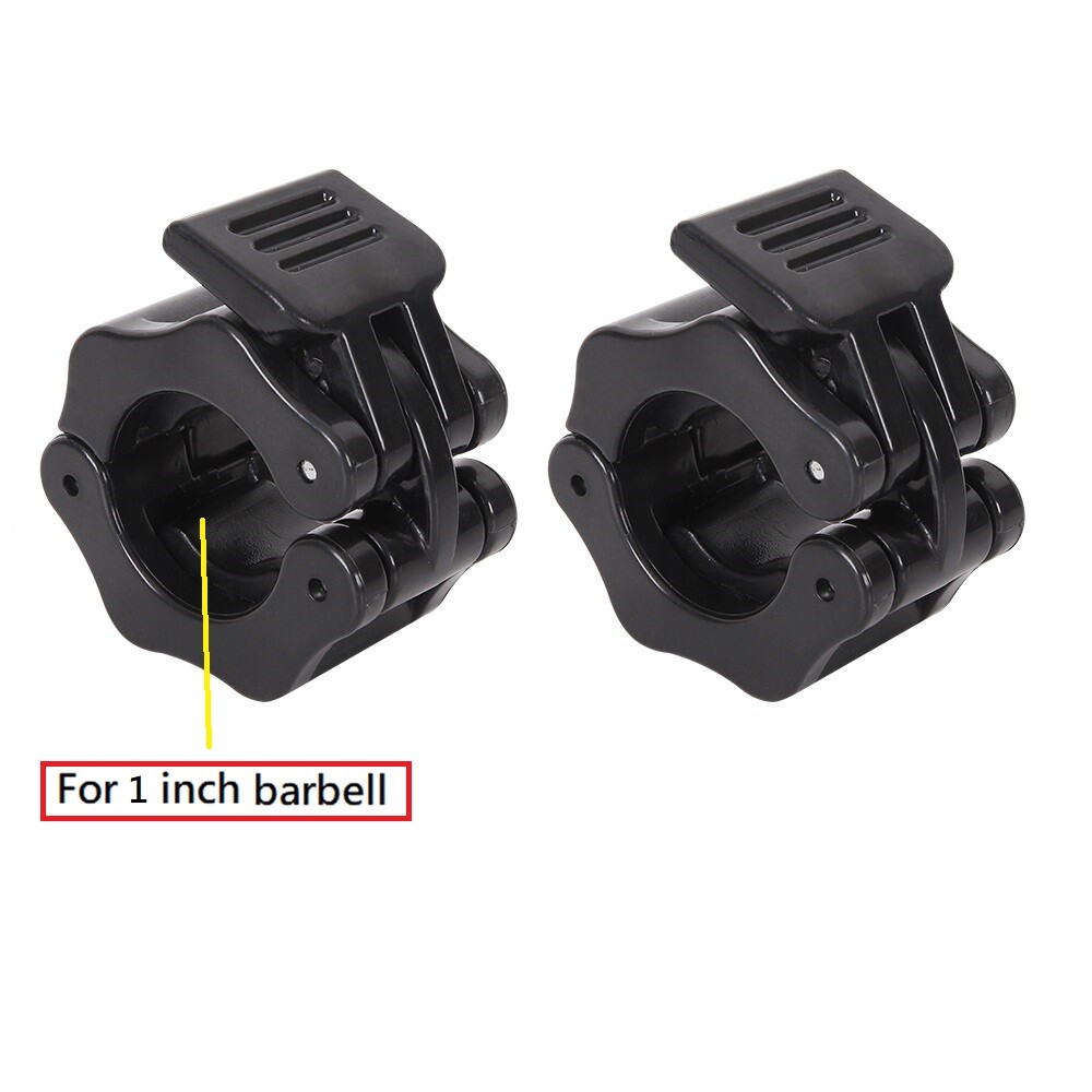 Olympic 1-2" Inch Barbell Clamps Quick Release Standard Bar Weight Plates 1 pair