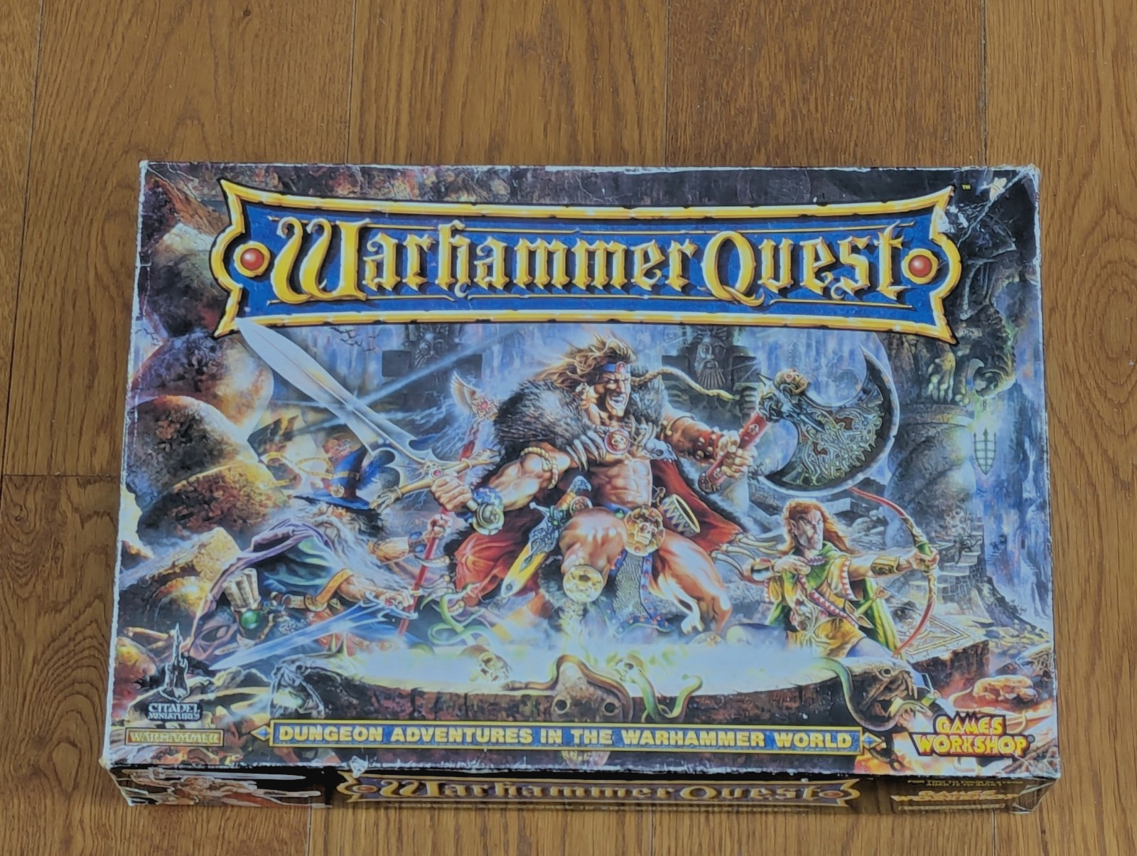 Warhammer Quest Box 1995 Near Complete, Plus Chaos Warrior Character pack