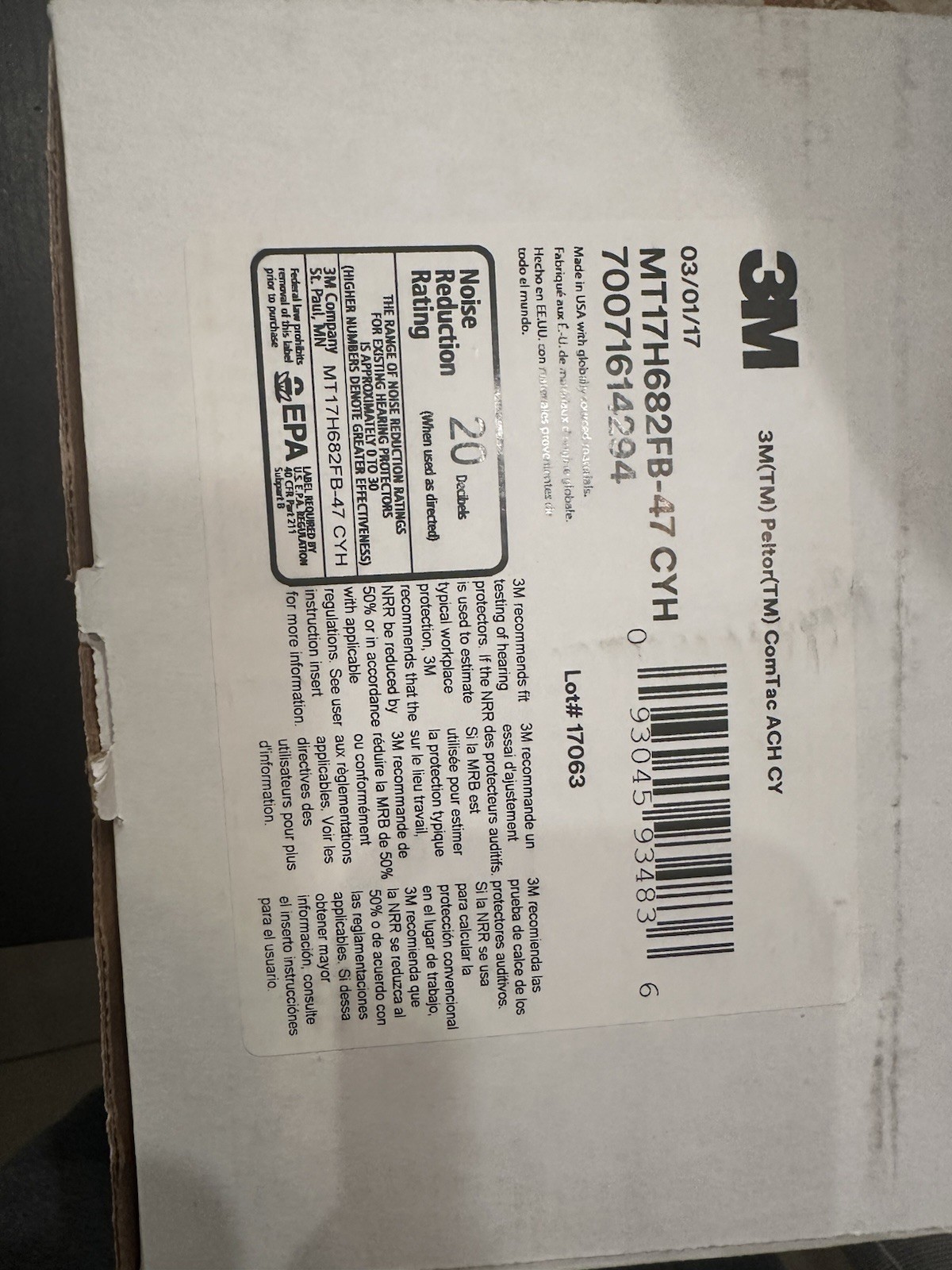 Peltor Comtac III Single Comm FDE