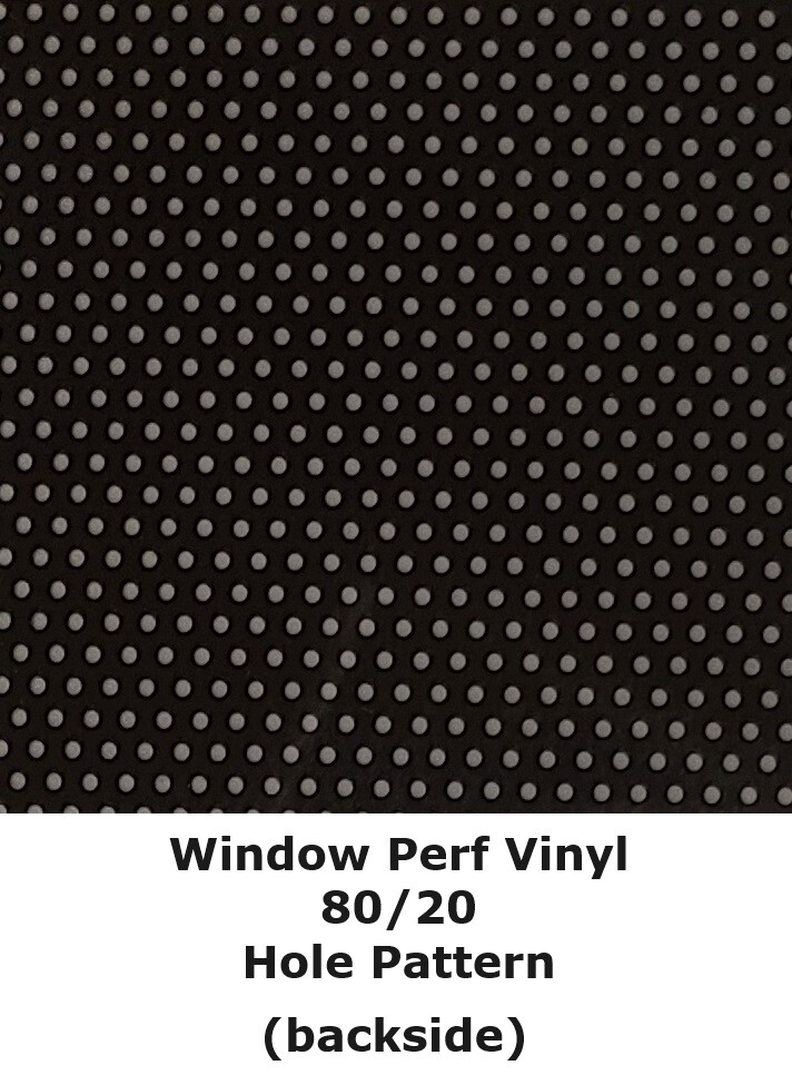 Window Perf Vinyl One-Way Vision Roll Solvent & Latex (Choose Size & Type)