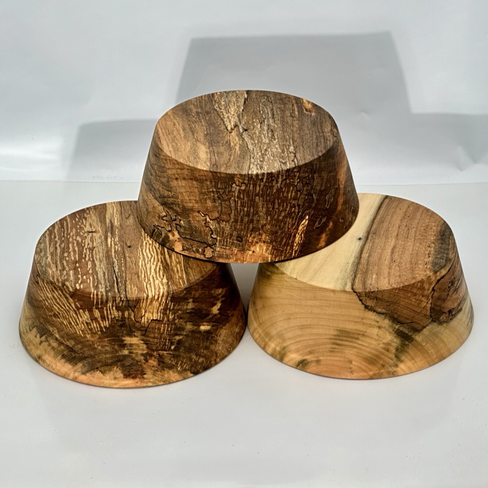 SPALTED MAPLE BOWL BLANKS, 10"X3.5" BULK LISTING, WOOD LATHE TURNING STOCK