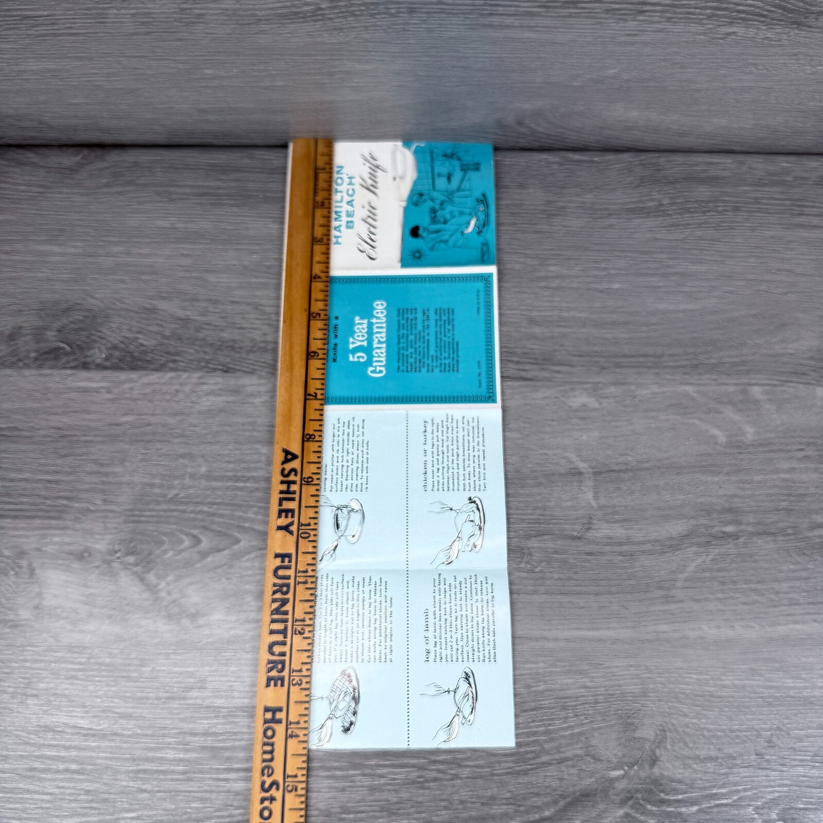 Vtg Hamilton Beach Electric Knife Brochure Pamphlet Care Use Instructions Only