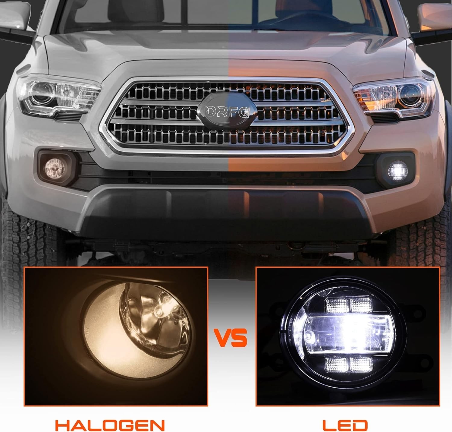 LED Fog Lights with Daytime Running Lights for Tacoma 2016 2017 2018 2019 2020 2