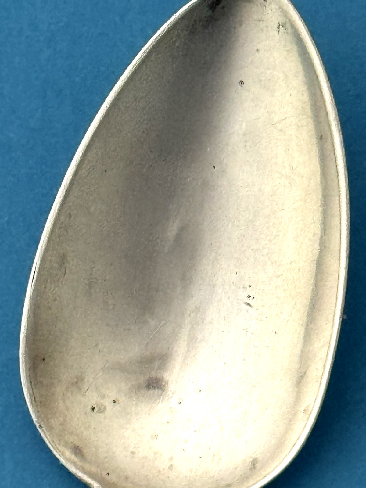 BASKET OF FLOWERS Coin Silver TABLESPOON Goodwin Hartford 8 1/4"