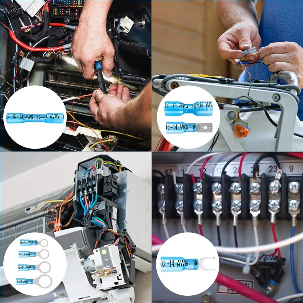 320/120Pcs Heat Shrink Wire Connectors Marine Automotive Waterproof Terminals