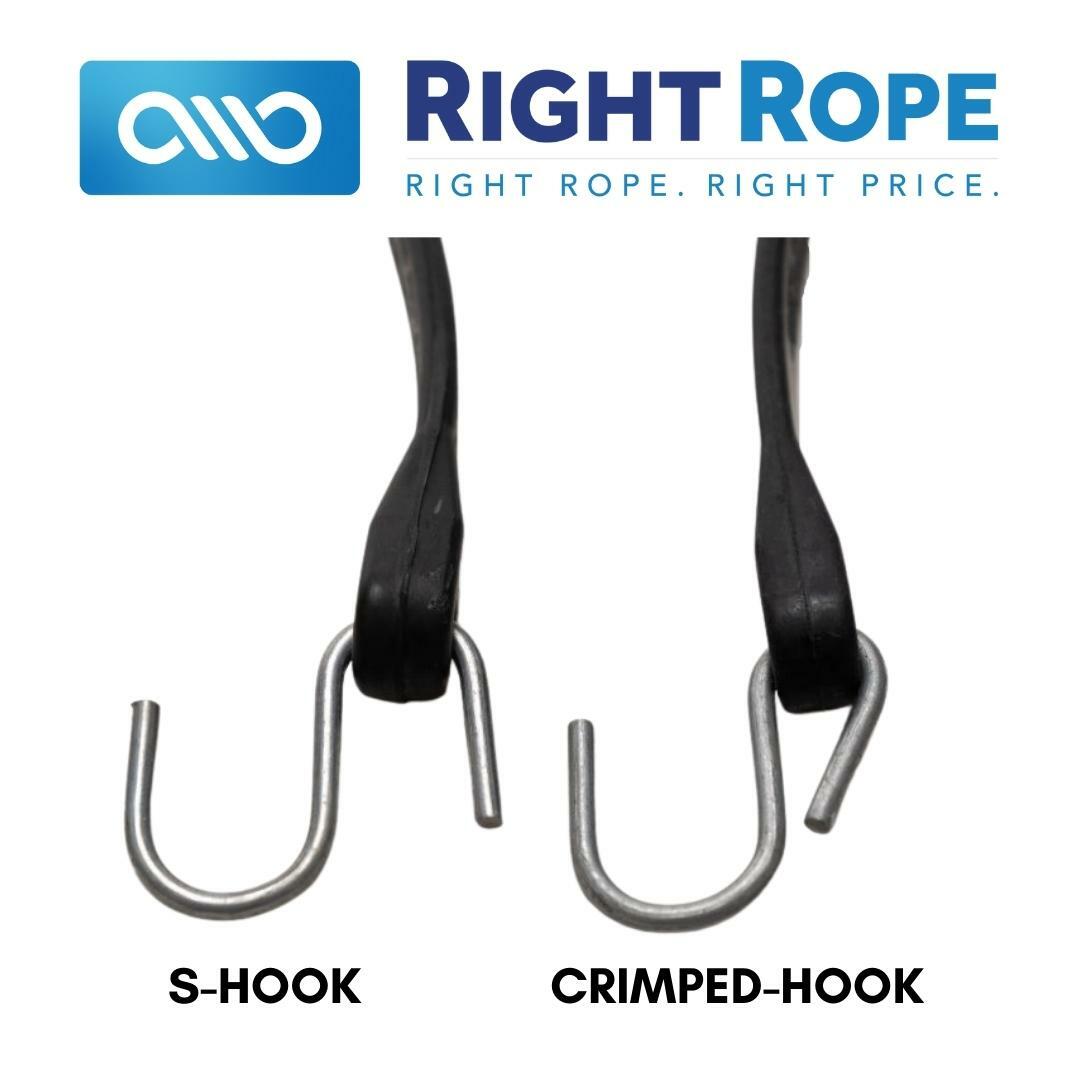 10 Pack 9" 15 21 31 41 Heavy Duty Bungee Cord Tarp Tie Down Strap Natural Rubber