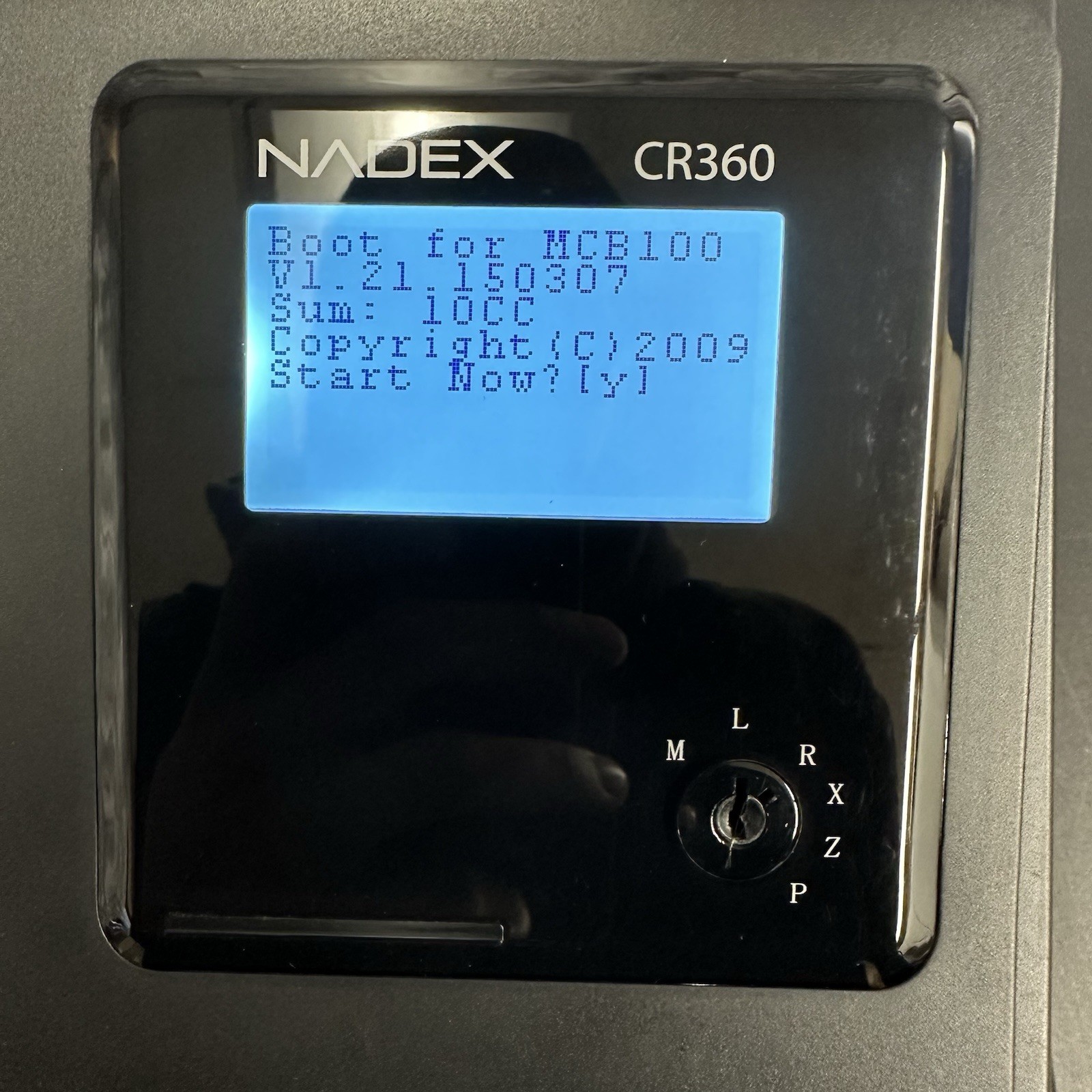 Nadex CR360 Thermal-Print Electronic Cash Register, 12 Compartments, Black