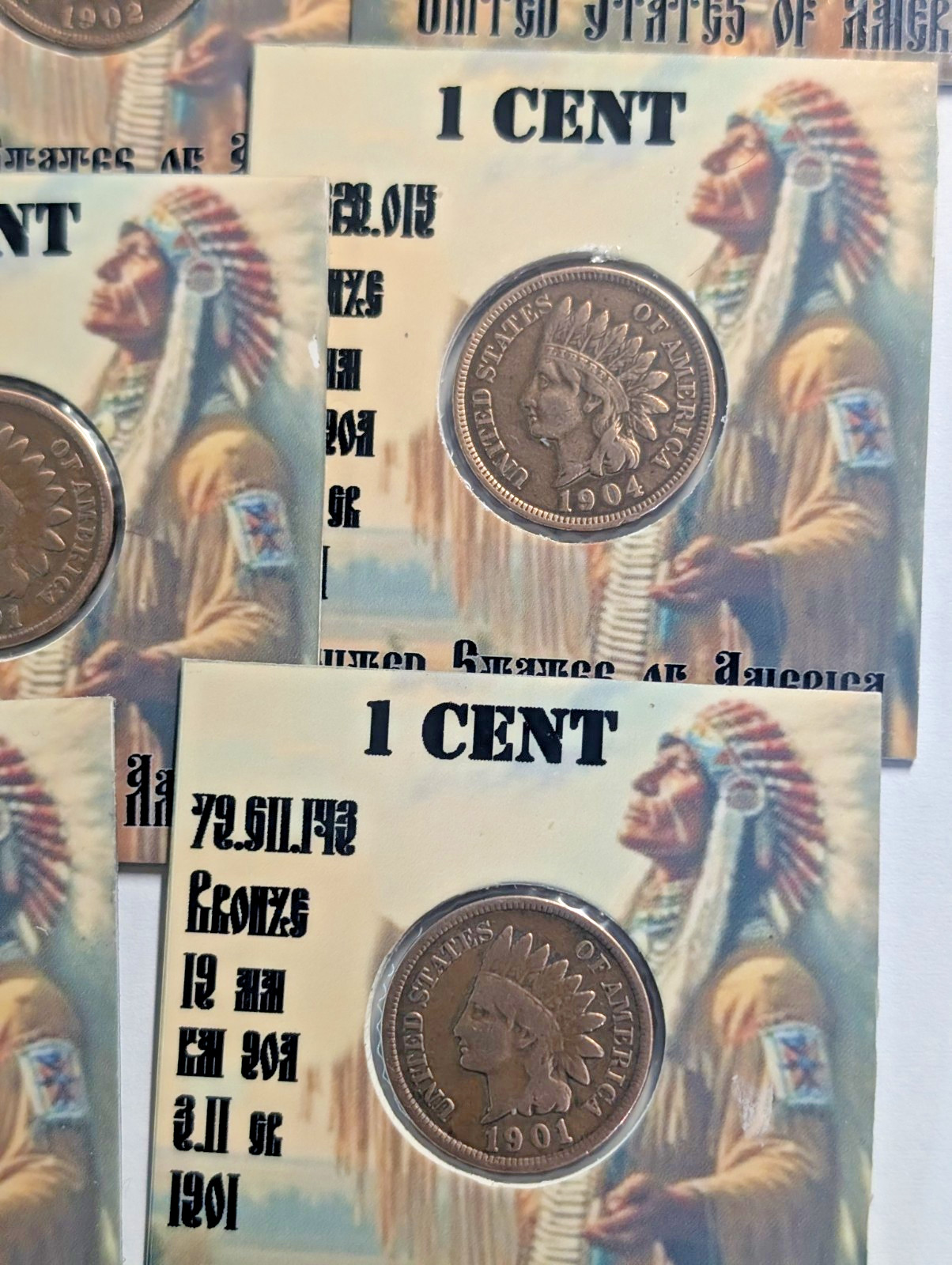 1900 - 1907 1 cent Indian Head Penny - 1 coin