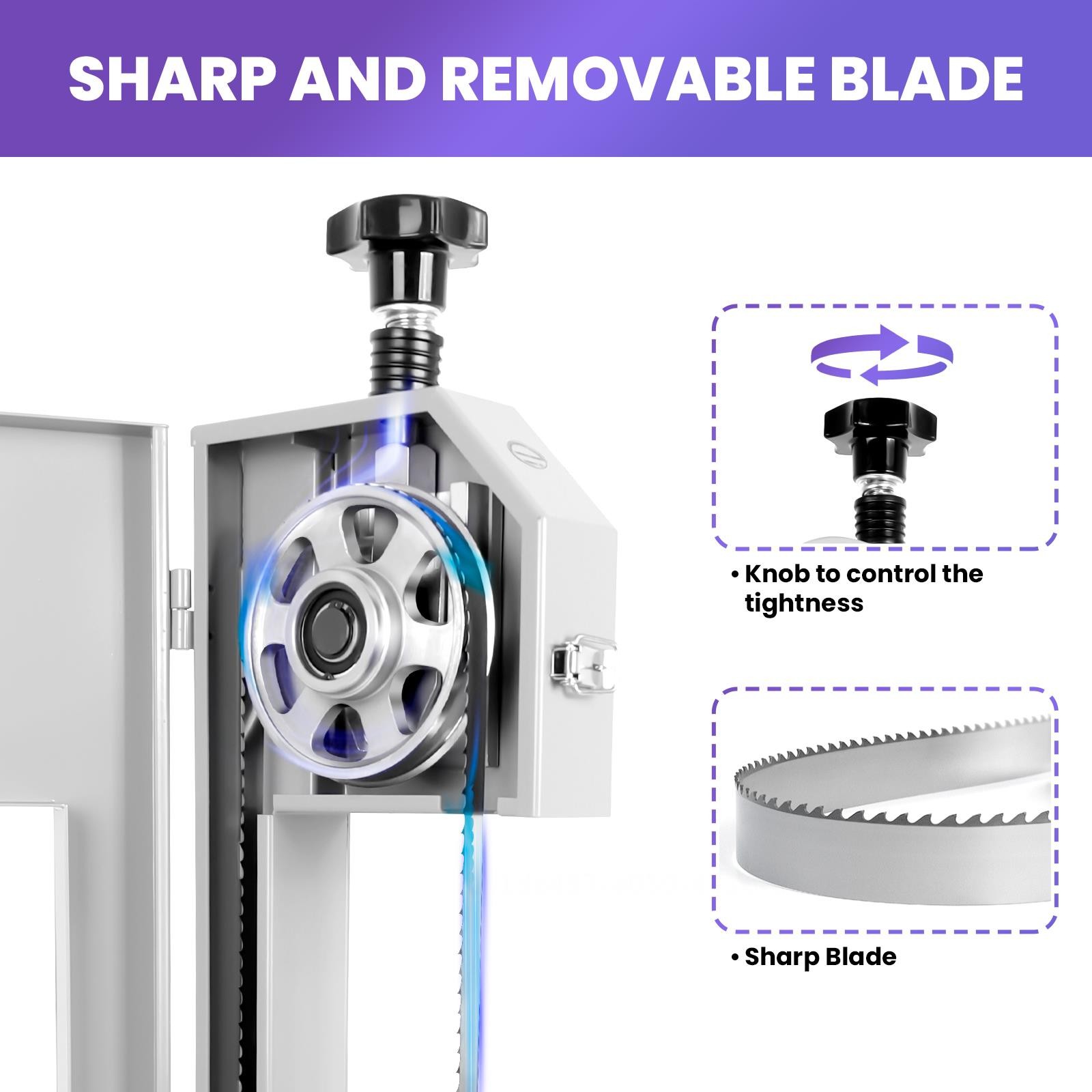 1000W Bone Saw Meat Cutter, Electric Steel Bone Saw Machine for Butchering Beef