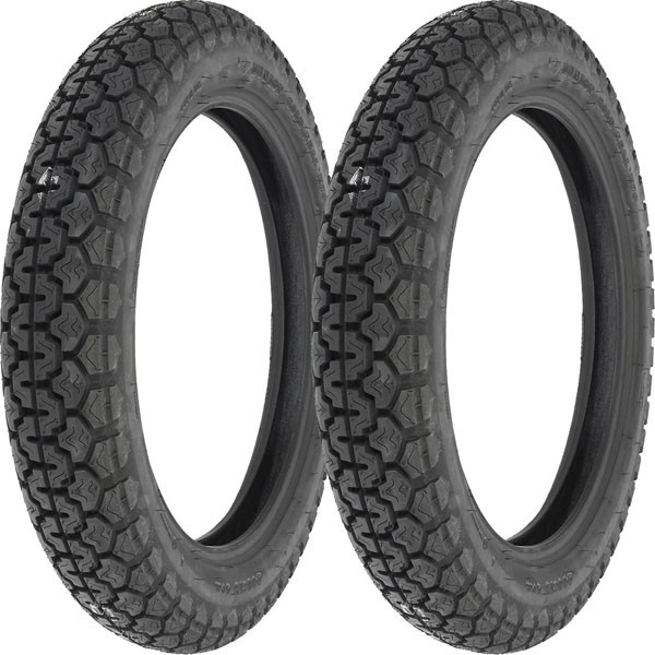 3.25-19, 4.00-18 Dunlop Vintage K70 Tires - Set Of 2 | 331-0115-0100 |