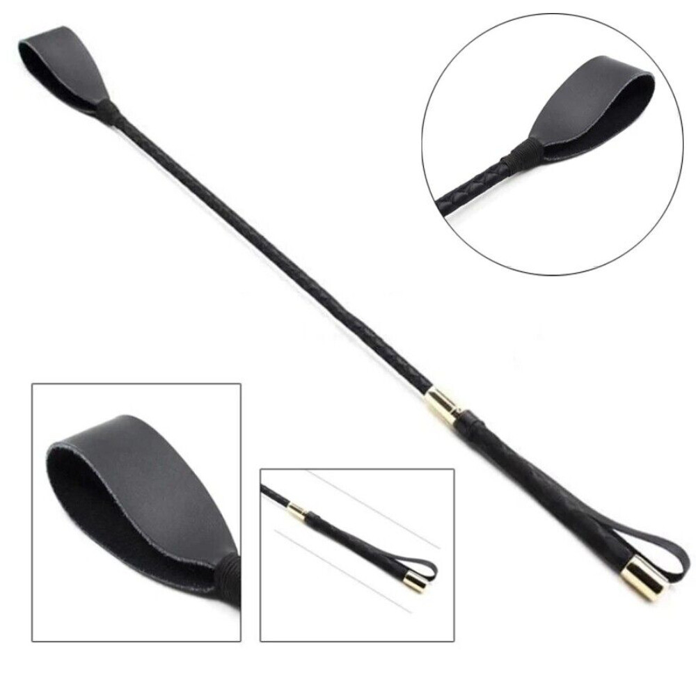 Horse Riding Crop Whip PU Leather Straight Whip Women Flogger for Equestrian Hot