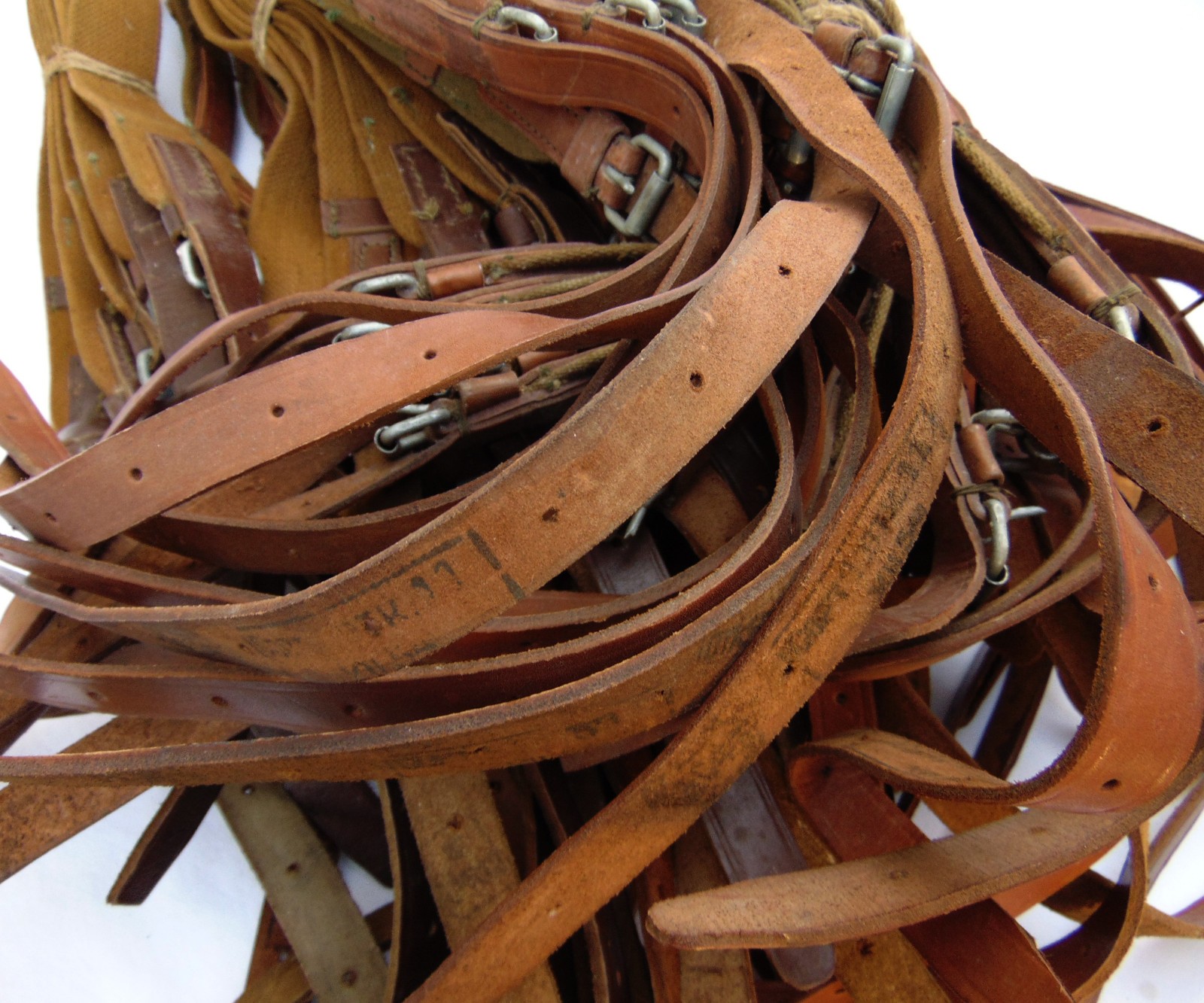 PPSh 41 Rifle Sling. Russian USSR Cold War Soviet Military 2-point green canvas.