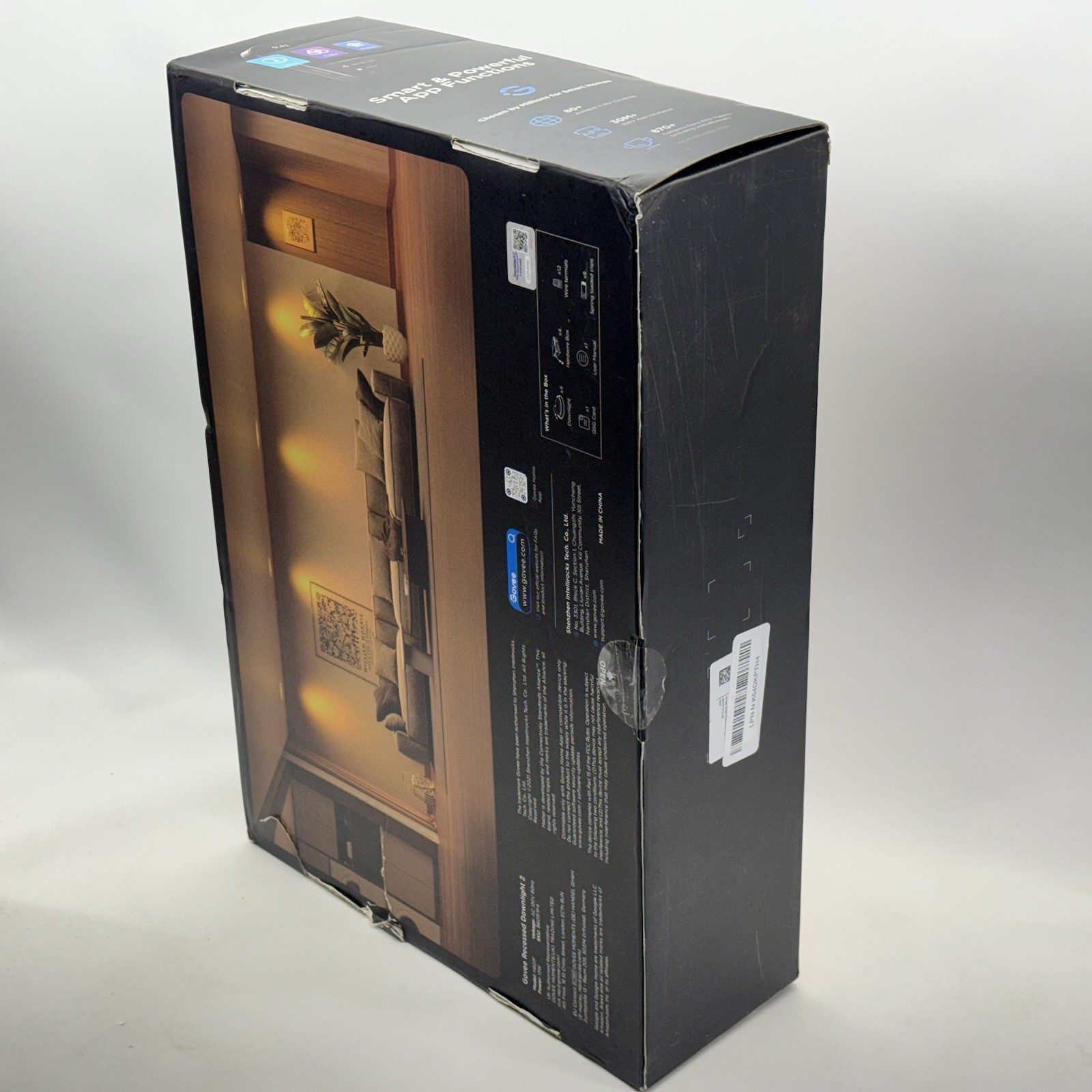 Sealed Govee 4 Pack 6” Inch Recessed Downlight 2 13W, Bluetooth 1100lm Can Light