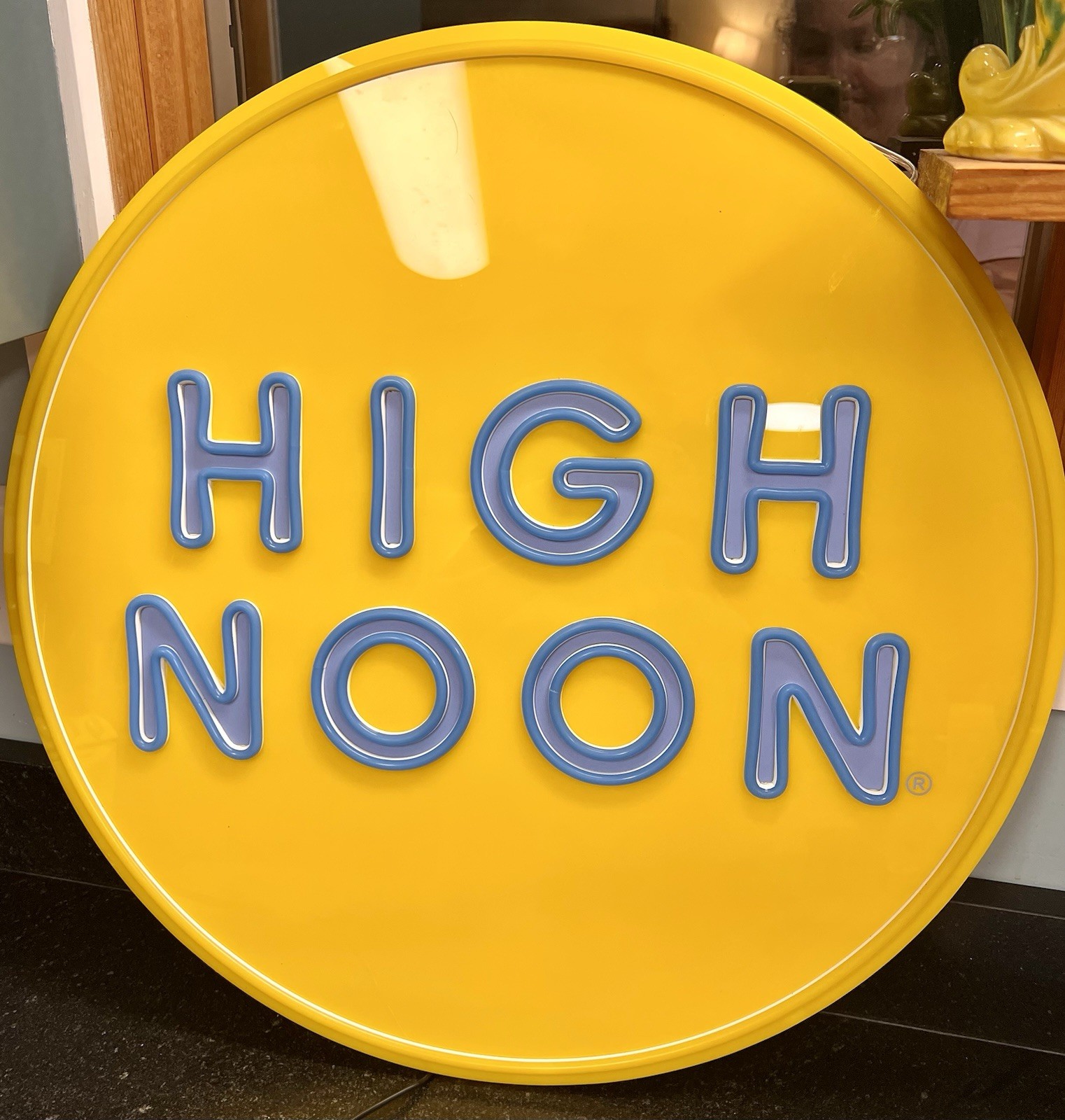 HIGH NOON LIGHTED SIGN MAN CAVE GARAGE DECOR LED BAR LIGHT NEW 24”x24”