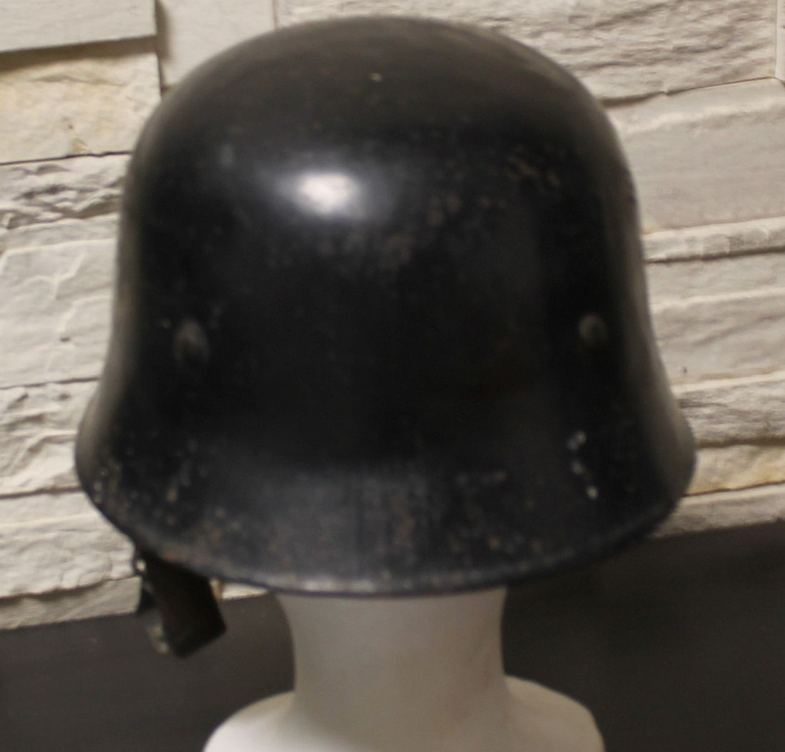 WW2 GERMAN STAHLHELM HELMET FSP M34 FIREFIGHTERS FIRE PROTECTION POLICE (a)