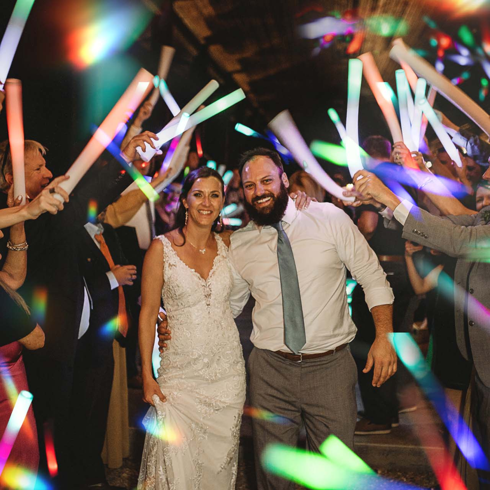 12-396 LED Light Up Foam Sticks Wand Rally Batons DJ Flashing Glow Stick Party