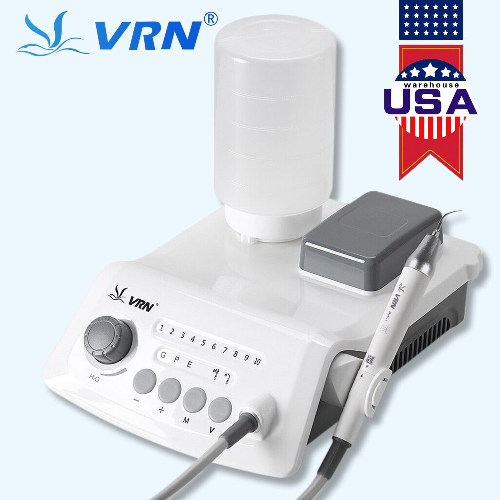 LED Dental Ultrasonic Piezo Scaler Handpiece Bottles Fit EMS Cavitron VRN-A8 US