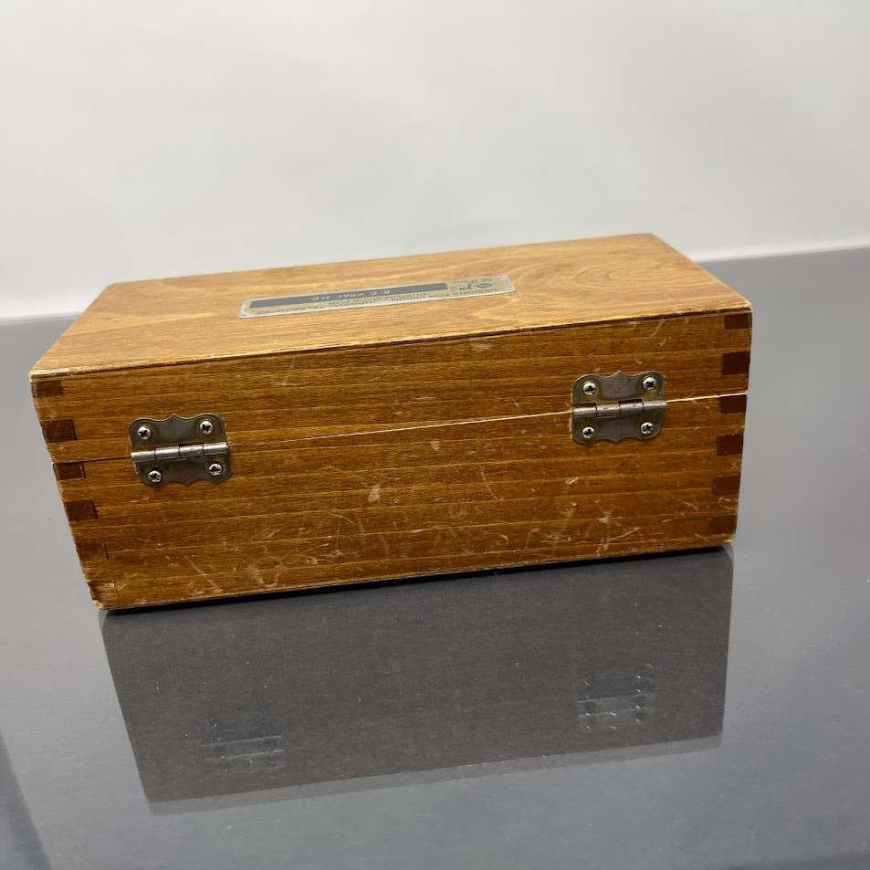 Vintage Surgical Spectacles Glasses in Wooden Box