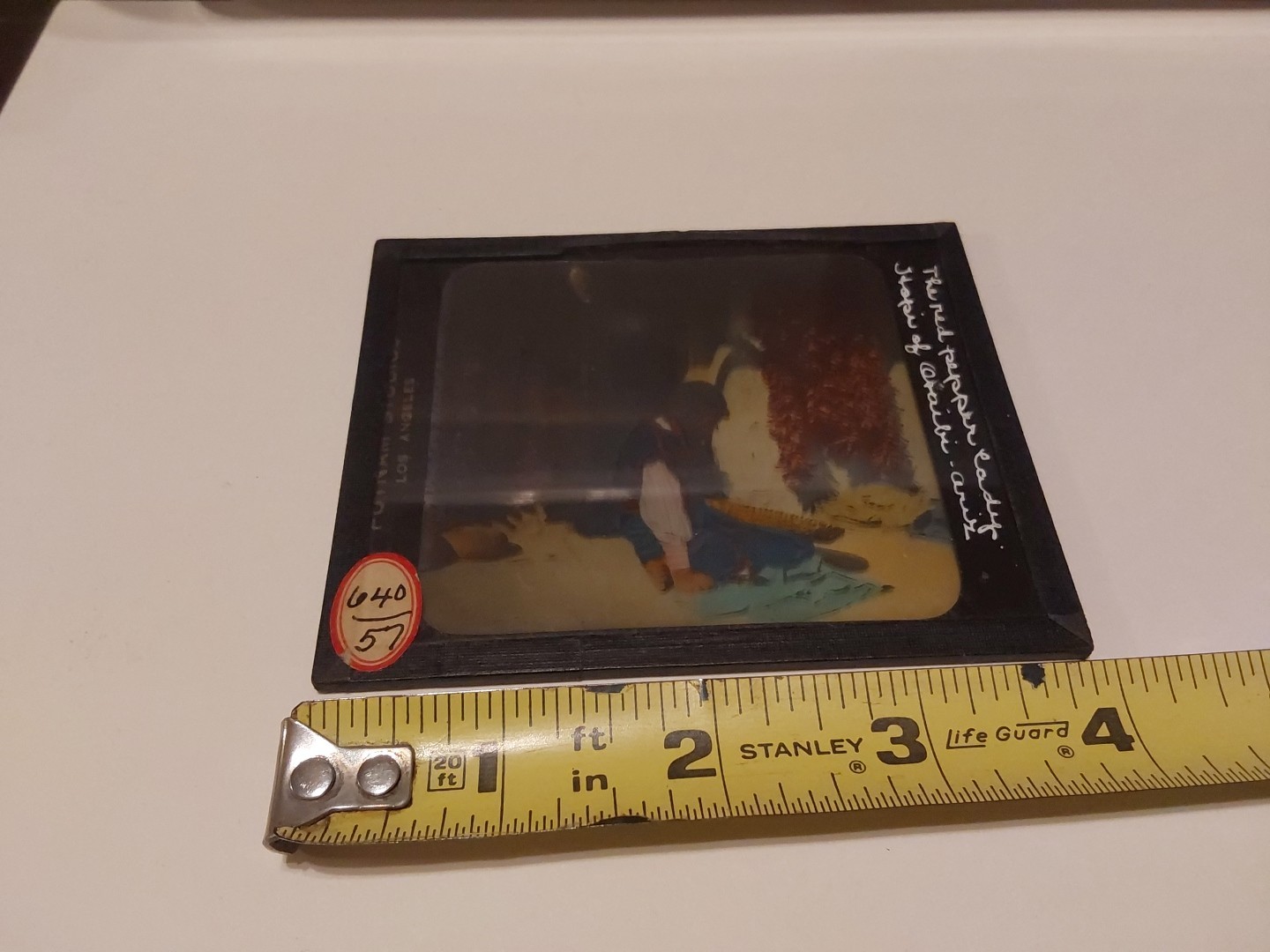 Hopi Indian AZ "Red Pepper Lady" Glass Magic Lantern Slide Native American