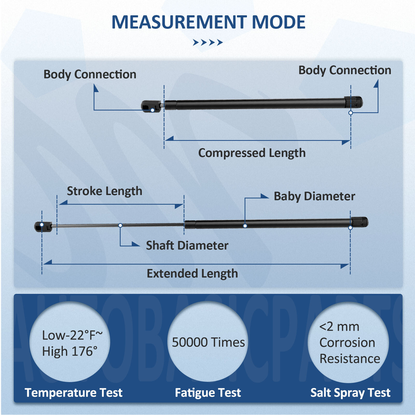 For 2007-2014 Chevy Tahoe Qty 2 Rear Window Glass Lift Supports Shocks Struts
