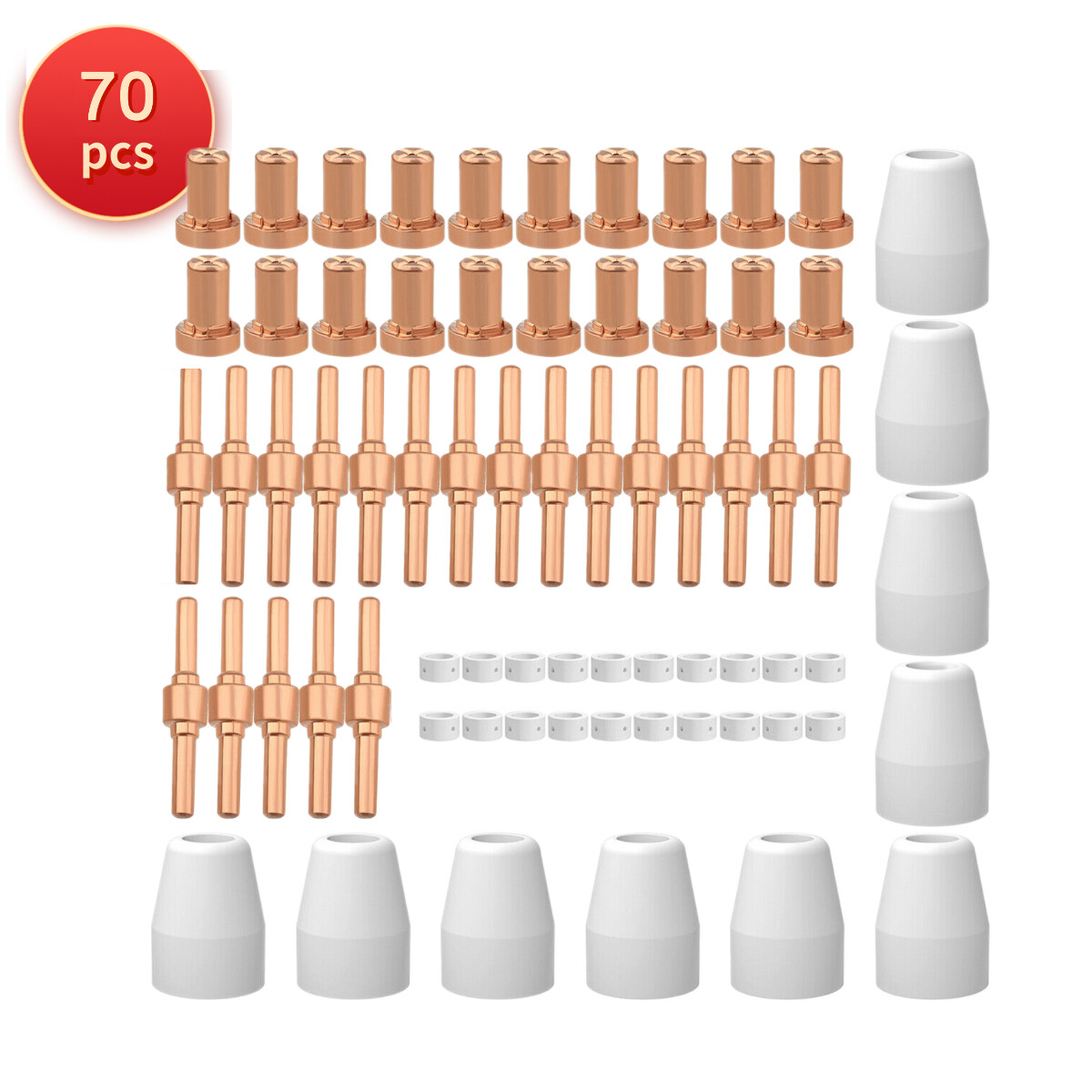 70 pcs Consumables Kit fit ARCCAPTAIN Cut 50 Cut50 Plasma Cutter