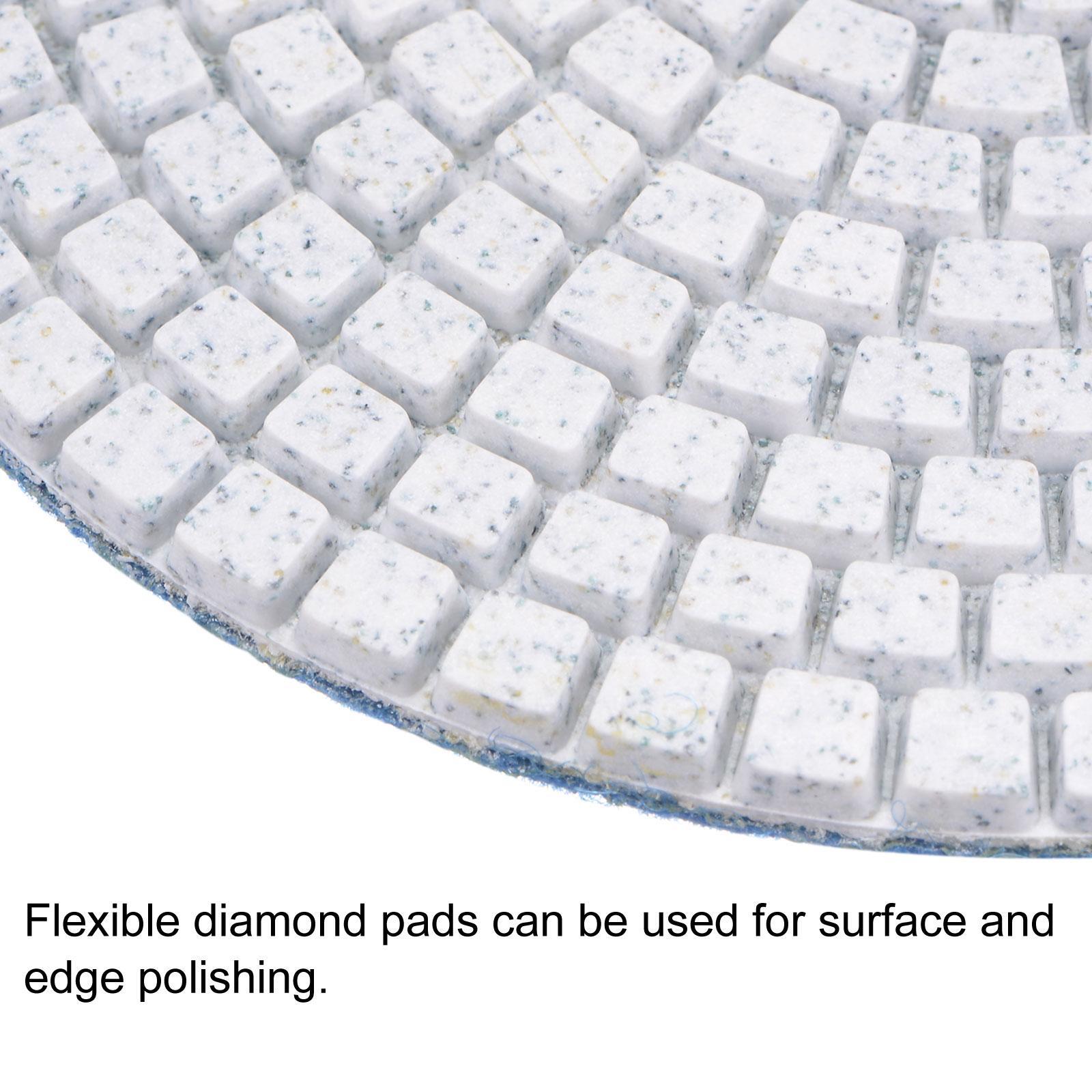 5-Inch 50 Grits Diamond Polishing Pad Wet/Dry for Stone Concrete Marble