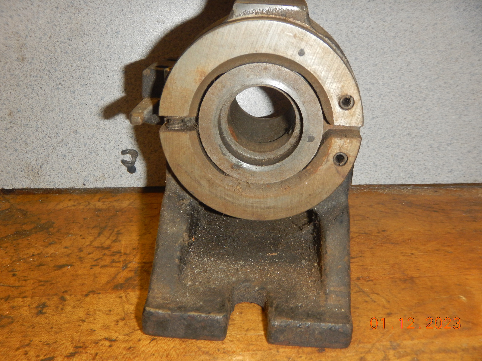 OLDER KALAMAZOO INDUSTRIES 5C COLLET INDEX FIXTURE W/ DRAW BAR