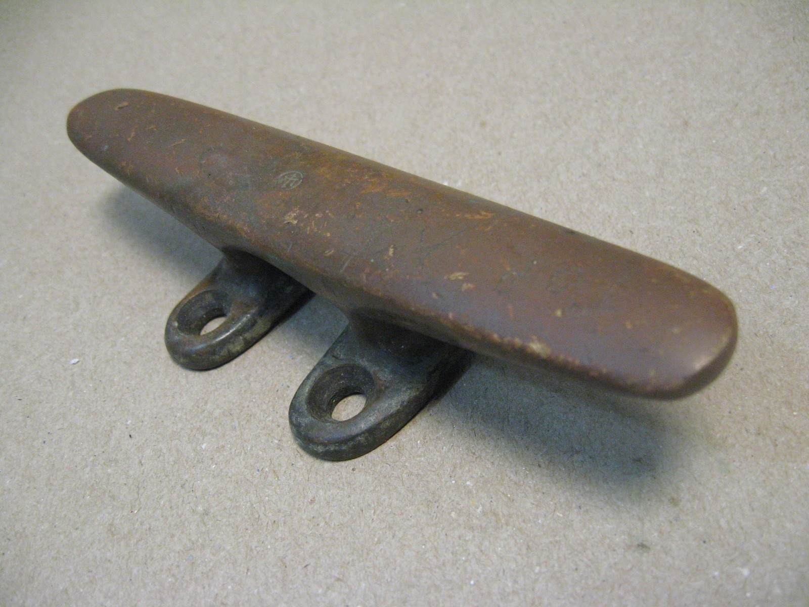 Antique Vtg 6" Solid Bronze Merriman Boat Sailboat Marine Mooring Cleat