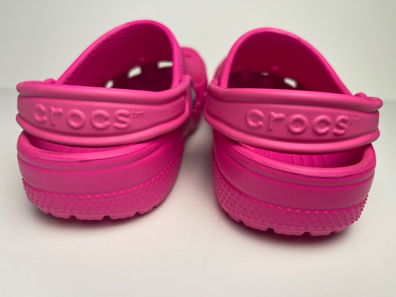 Girls CROCS HOT PINK clog shoe slip-on C11 C12 C13 J1 J2 J3 J4 J5 classic $40