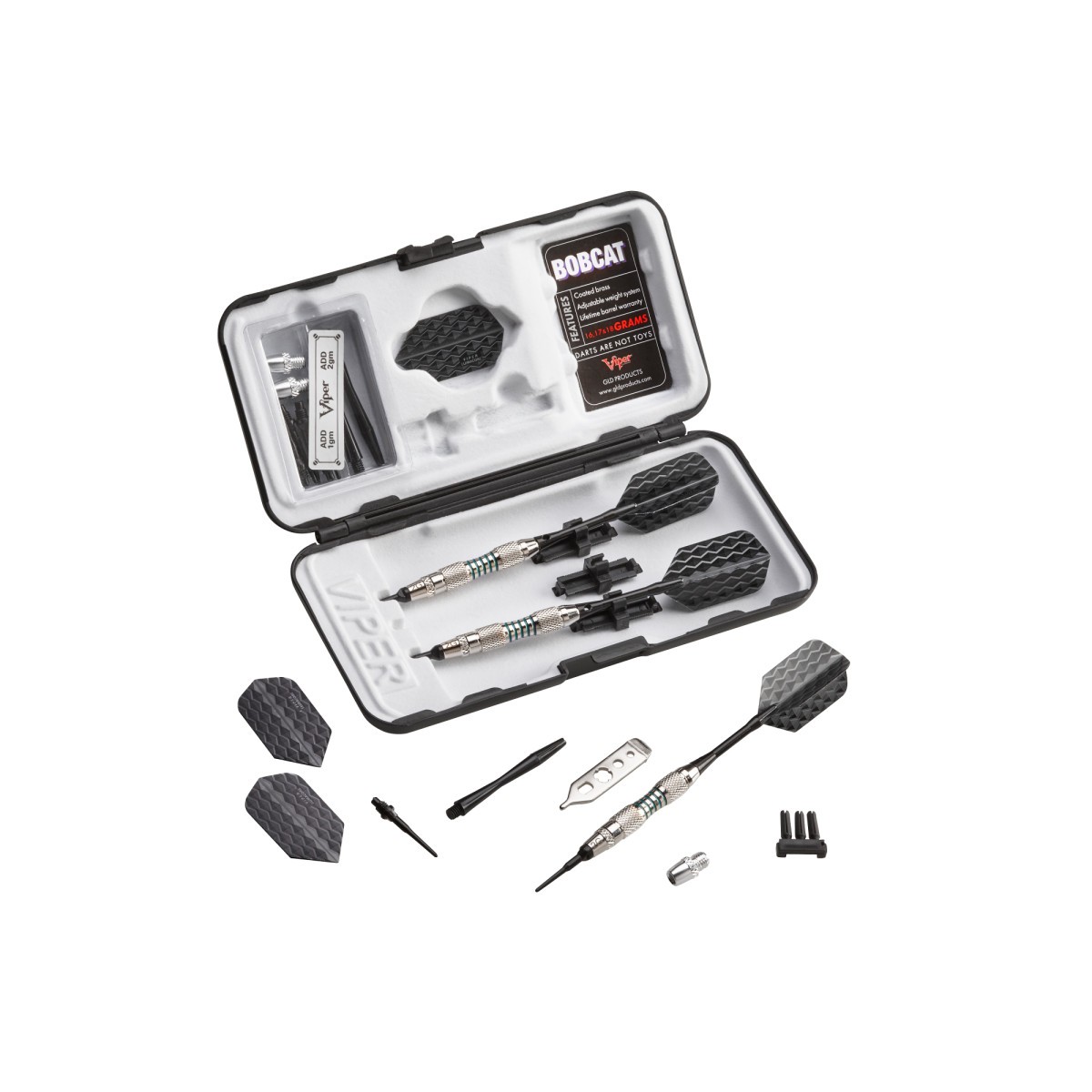 Viper Bobcat Adjustable Soft Tip Darts - Grip 1 - 16-18 Grams