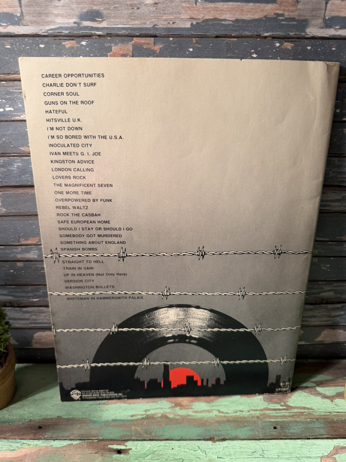 The Clash Anthology Vintage Warner Bros, 1982 Sheet Music and Lyrics