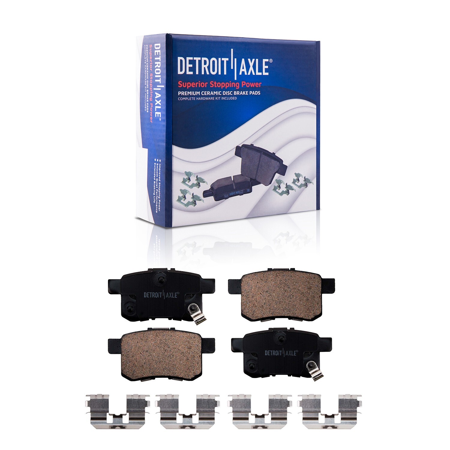 282mm Front Rear Disc Rotors Brake Pads Kit for Honda Accord LX-S LX-P Brake Kit