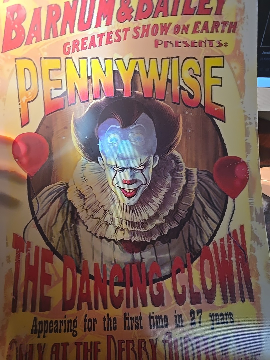 Pennywise It The Clown Lenticular 3d Poster 11×17