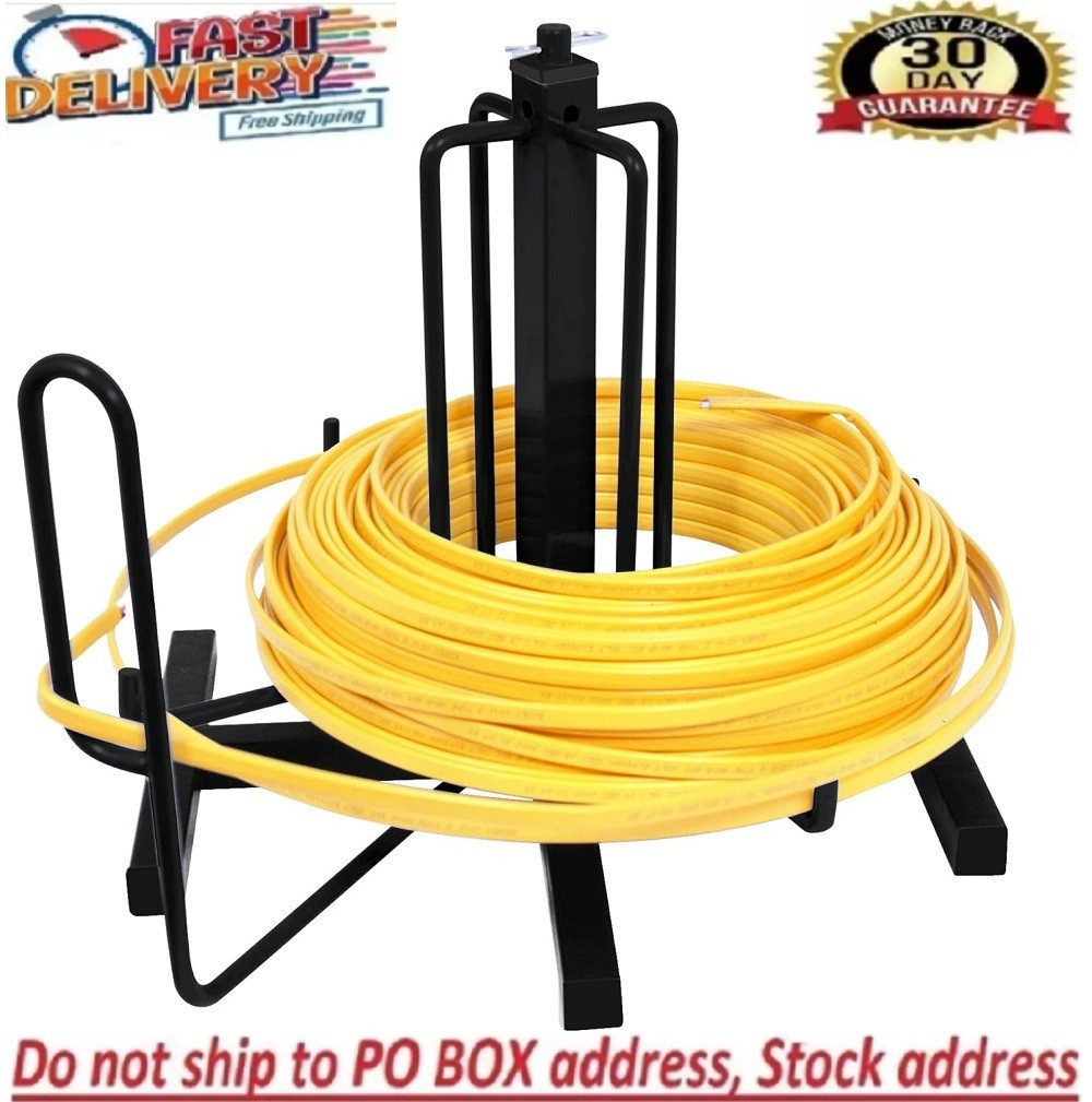 Spool Dispenser Coil Wire Untangler Electrical Romex Spinner Reel MC Unroller ME
