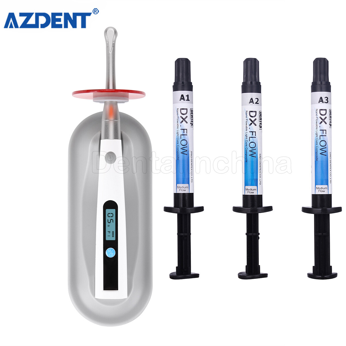 Dentex Dental Flowable Light Cure Composite Resin Medium Flow / 1S Curing Light