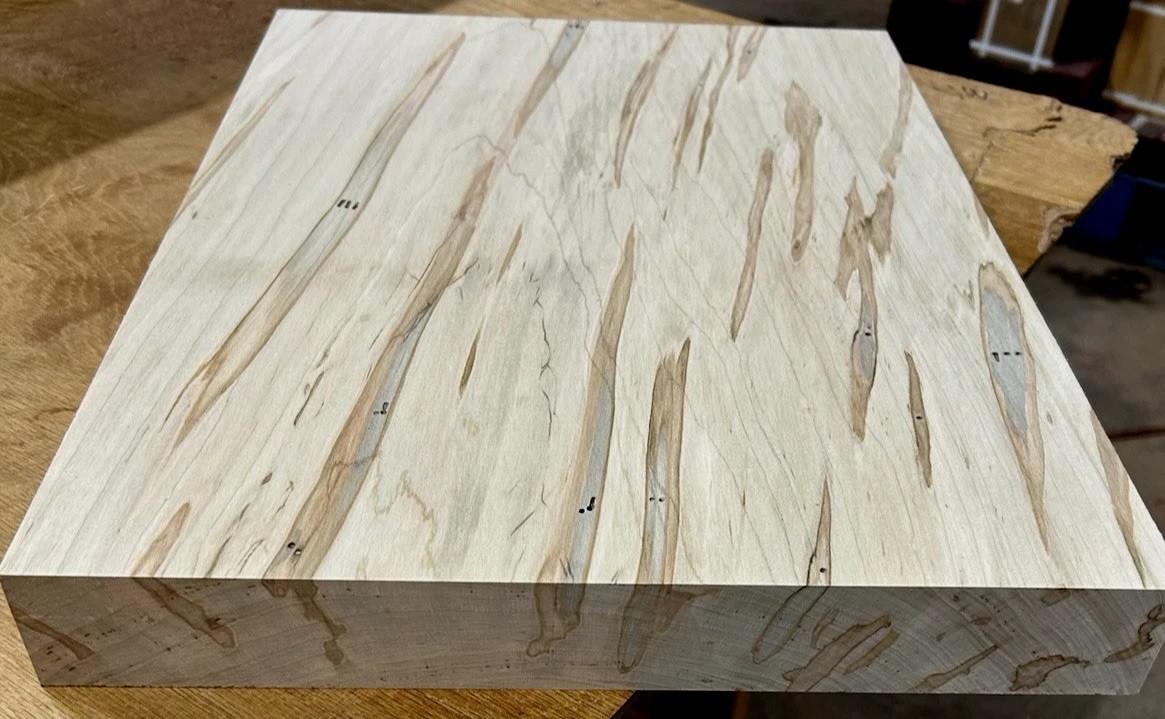 BEAUTIFUL KILN DRIED AMBROSIA MAPLE PLATTER TURNING LUMBER WOOD 12" X 12" X 2"