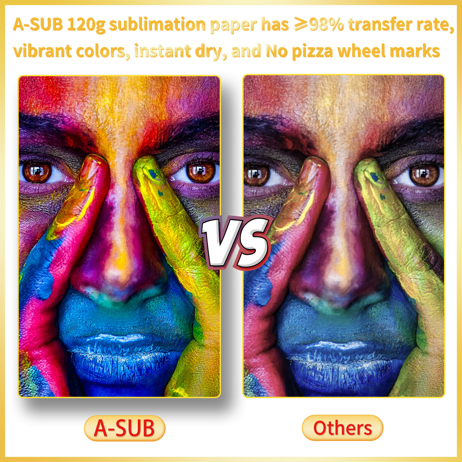 1100 Sheets A-SUB Dye Sublimation Paper 8.5x11 120g Inkjet Heat Transfer Bulk