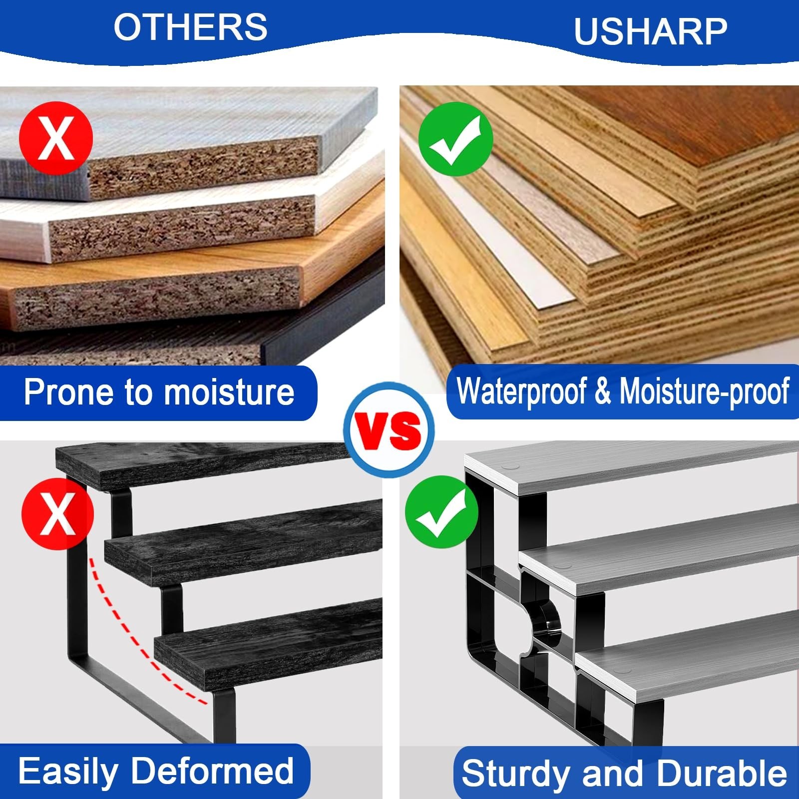 Wood Cologne Organizer for Men,Perfume Organizer for Bathroom Countertop,3 Ti...