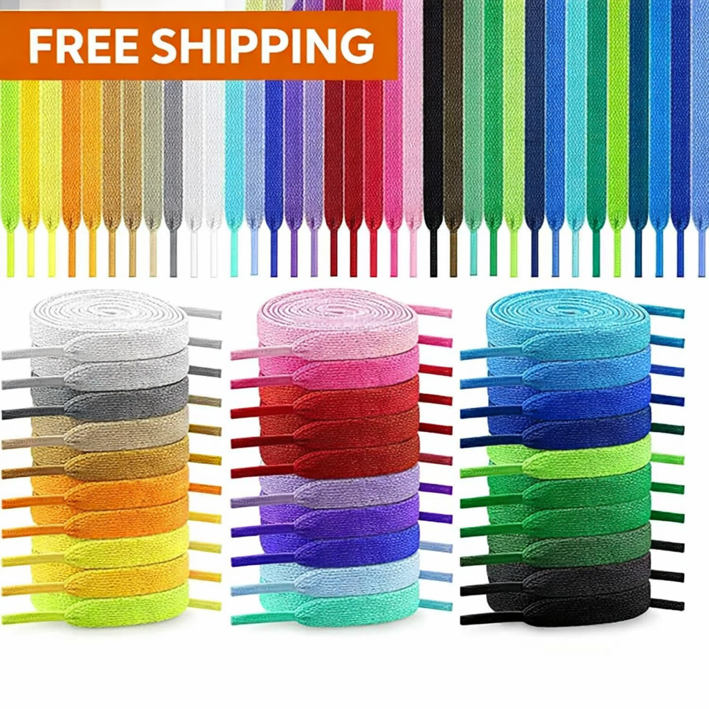1 Pair Flat Shoelaces Classic AF1 Shoe Laces Sports Casual Unisex Strings