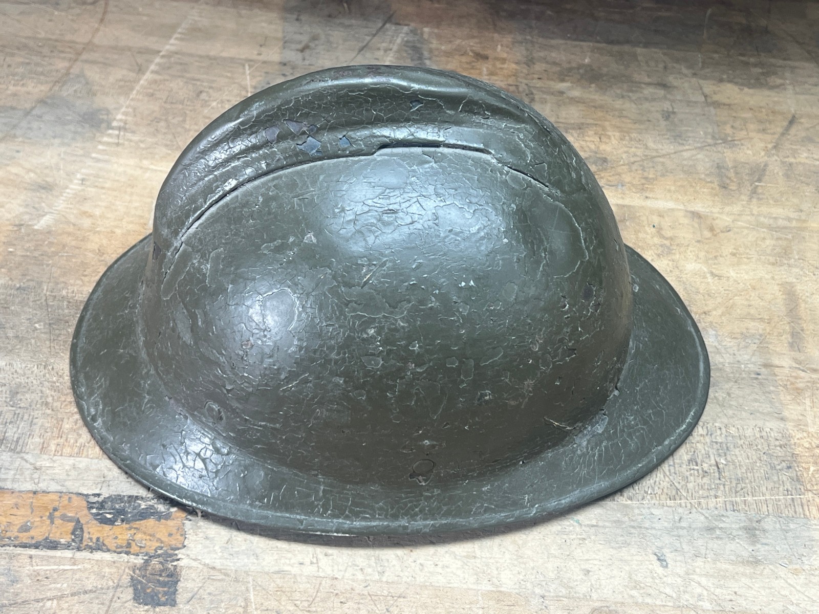 Original WWI French Adrian Helmet Adrian M1916 Italian chin strap