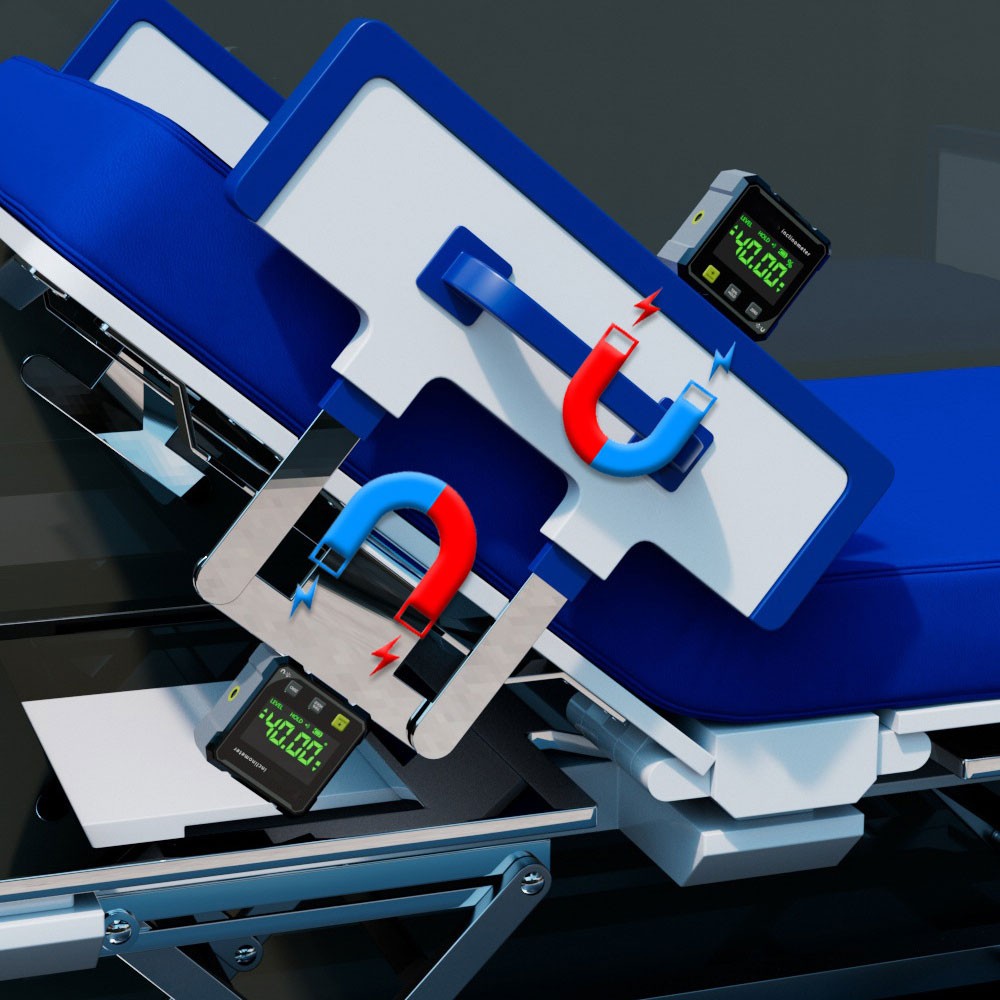 Digital Angle Finder with Laser, 4-Side Magnetic Angle Gauge for Woodworking US